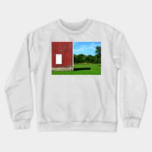 Red Barn & White Horse Crewneck Sweatshirt